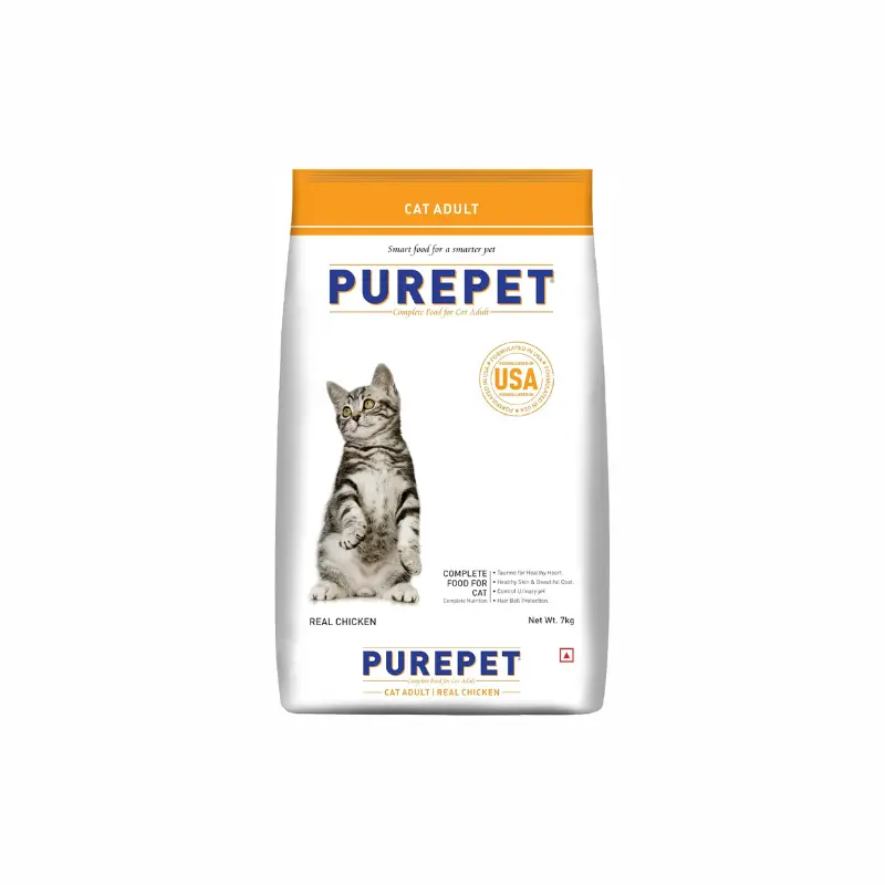 Purepet Real Chicken Adult Dry Cat Food (3 Kg)