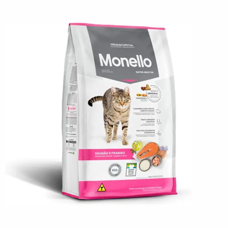 Monello Adult Cat Mix (Salmon and Chicken Flavor) (1 Kg)