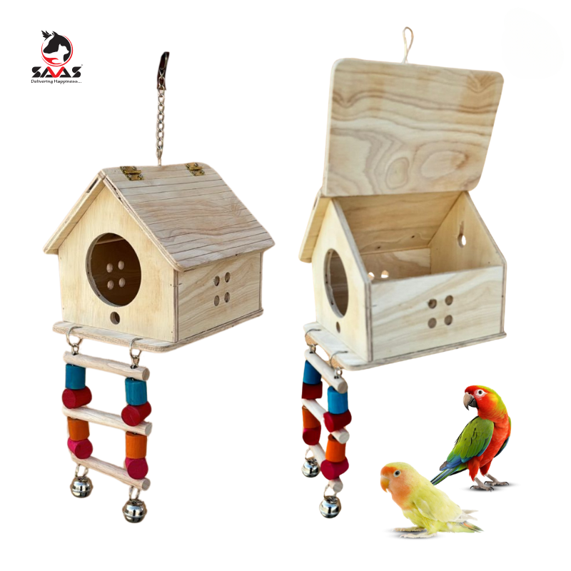 [SJB003] Large Gable House &Cradle  Toy 17*18.5*56cm