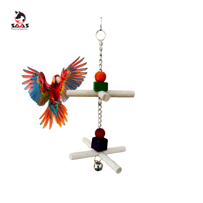 Bird Double-Cross Swing Toy  14* 32.5cm