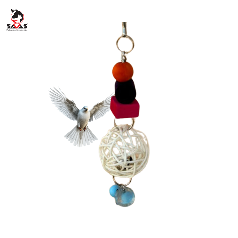 Bird Toy Food Colored & Ball  23cm