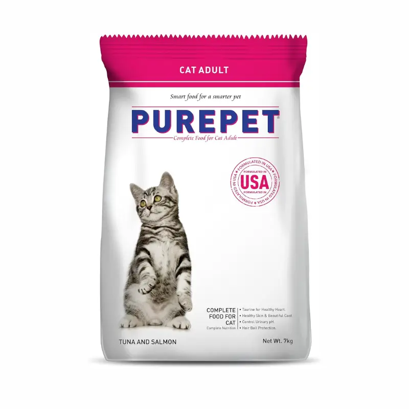 Purepet Adult Dry Cat Food, Tuna & Salmon (3 Kg)