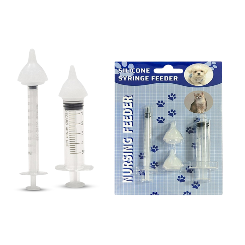 Pet Baby Syringe Feeder Kit 4pcs Kit-5ml 1ml